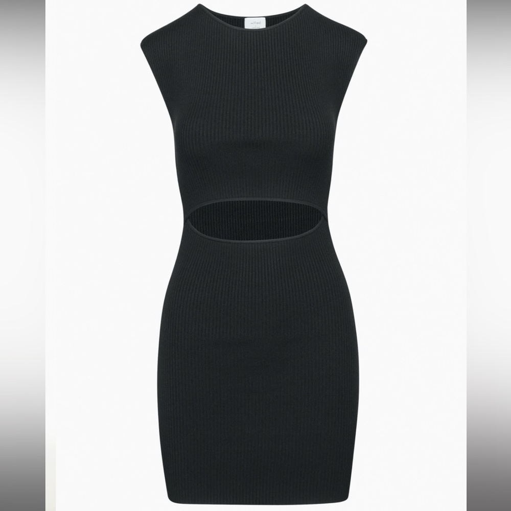Wilfred Cutout Knit Mini Dress
